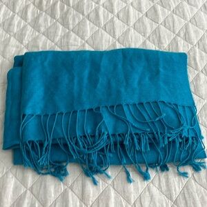 Teal pashmina